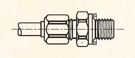 F8BM - nástrčný dvoudílný konektor mosazný Metrulok