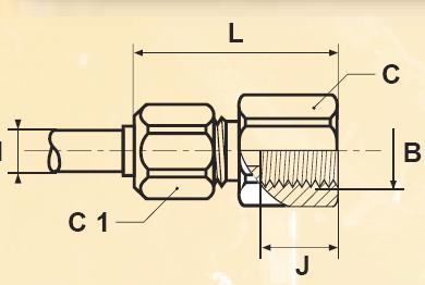 G4BM - nástrčný dvoudílný konektor mosazný Metrulok
