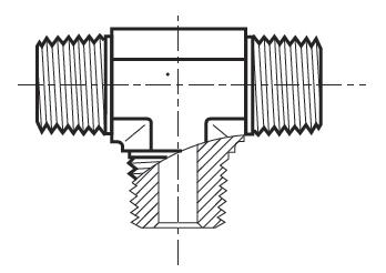 RRS-S - hydraulický T adaptér
