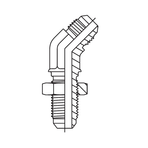WNTX - hydraulická 45°úhlová panelová spojka Triple-Lok® 37°