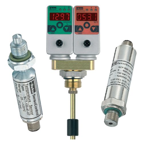 Hydraulická čidla a indikátory - tlakoměry, hladinoměry