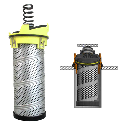 GLI série - hydraulické nízkotlaké filtry do nádrže