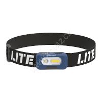 Čelová dobíjecí LED svítilna HEAD LITE, 15 - 150/75 lumenů, 25 - 250/3000 luxů