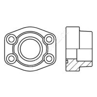 Hydraulická navařovací příruba 1 1/2&quot;, 38mm, O-kroužek, 4x šroub UNC, 207 bar