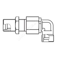 Rotační koleno 90° panelová s kuličkovým ložiskem M14x1,5vně