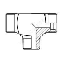 NEREZ hydraulické T hrdlo M14x1,5vně^R1/4&quot;(KEG) kuž.^M14x1,5vně, 315 bar