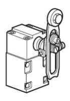 Pneumatický ventil ovládaný pohyblivou stavitelnou kladkou s pružinou uvnitř pro koncový spínač