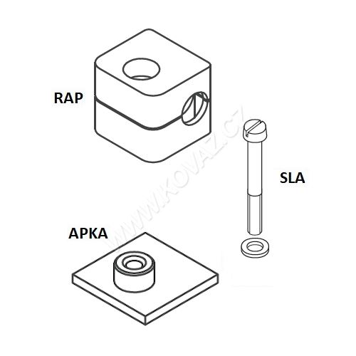 Příchyty a držáky trubek RAP1
