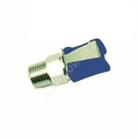 Pneumatická mini rychlospojka přímá jednostranně uzavíratelná ( modrá ) D 2mm^G1/8&quot;vně