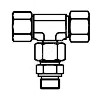 Hydraulická stavitelná ET přípojka šroubení, převlečná matice, D 12mm^G3/8&quot;vně^D 12mm