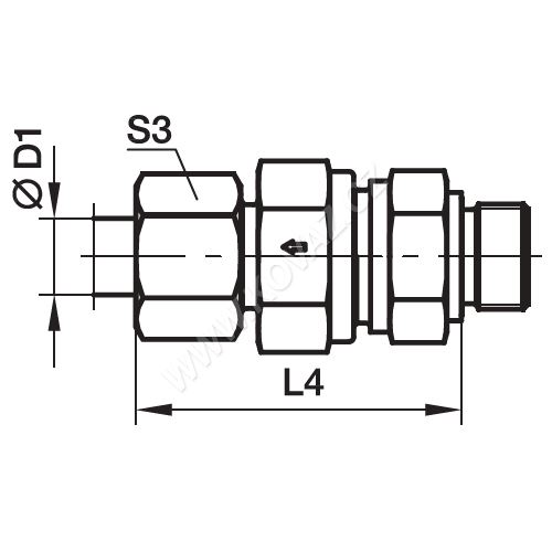 Jednosměrný zpětný ventil RHV-R-ED