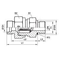 Jednosměrný RHV-R-ED zpětný ventil