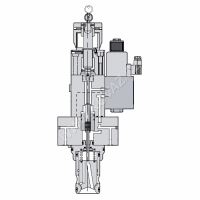 Vypouštěcí ventil akumulátoru, velikost NG25, 24V/1,25A