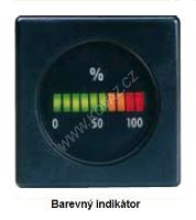 Barevný grafický indikátor pro senzor vlhkosti
