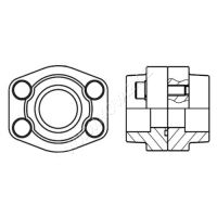Hydraulická navařovací příruba 1/2&quot;, 13mm, O-kroužek, 4x šroub UNC, 345 bar
