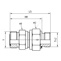 Zpětný ventill O-Lok® RHZ42EDMLOS rozmery