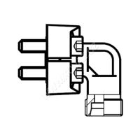 Hydraulický 90° adaptér příruby 1 1/4&quot;, 160 bar, M10x35