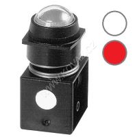 Pneumatický vizuální indikátor tlaku 22mm, 1-8 bar, signalizace bez tlaku (červená)